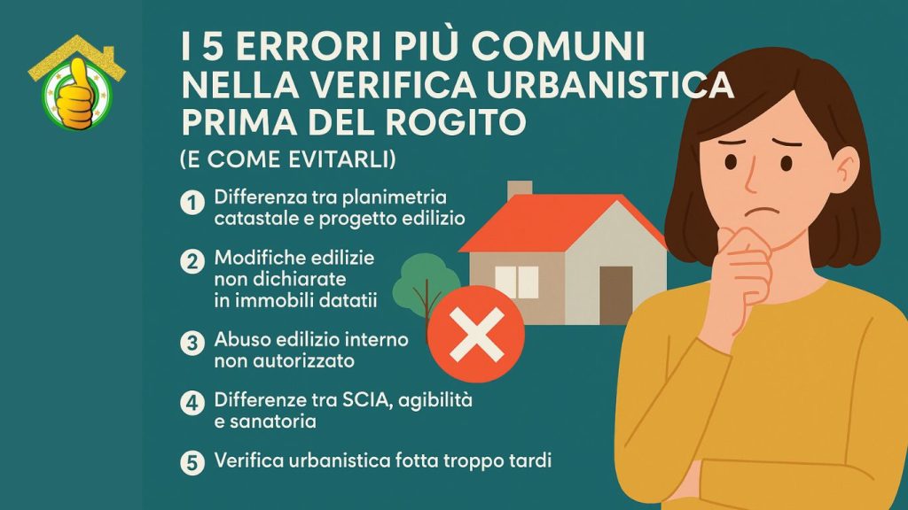 i 5 errori più comuni nella verifica urbanistica